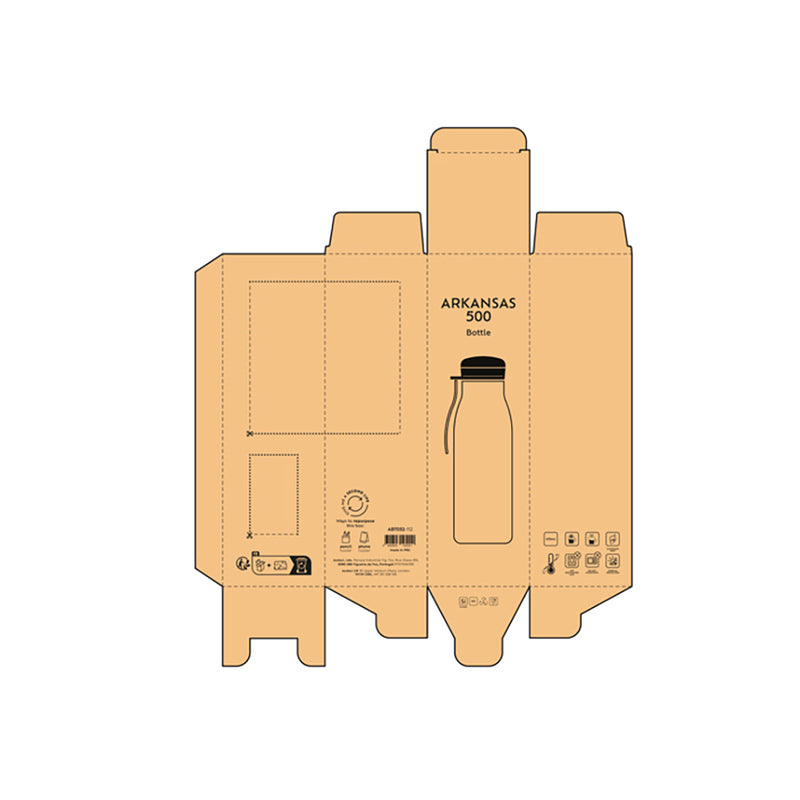 Termos boca od recikliranog nehrđajućeg čelika toplih pastelnih boja, 500ml