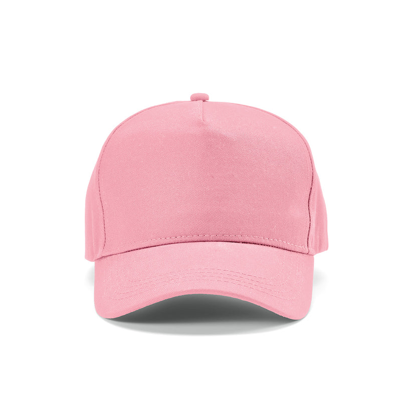 Promo pamučna kapa šilterica s 5 panela, 280 g/m² ružičaste boje | Poslovni pokloni