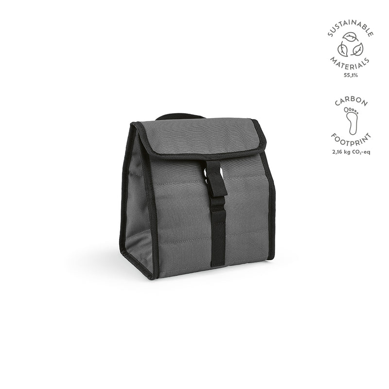 Promotivna rashladna torba od recikliranog poliestera, siva boja | Poslovni pokloni