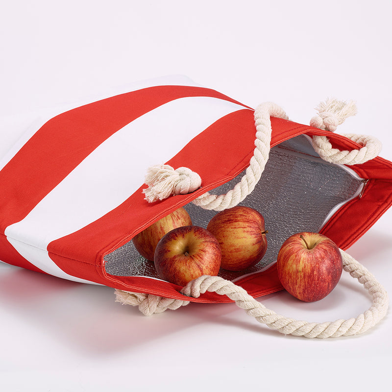 Promotivna termo torba za plažu od 600D RPET-a, crvene boje | Poslovni pokloni | Promo pokloni