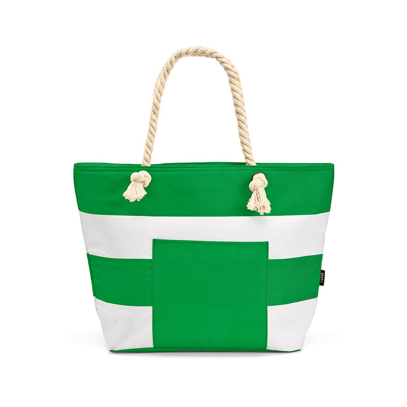 Reklamna termo torba za plažu od 600D RPET-a, zelene boje | Promidžbeni pokloni