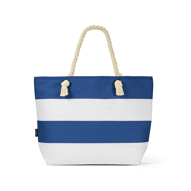 Promo termo torba za plažu od 600D RPET-a, plave boje | Poslovni pokloni