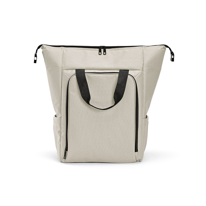 Reklamni rashladni ruksak - torba od recikliranog poliestera, svijetlo siva | Promidžbeni pokloni