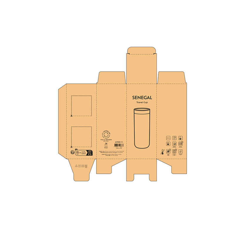 Termo putna šalica, 400 ml od nehrđajućeg čelika