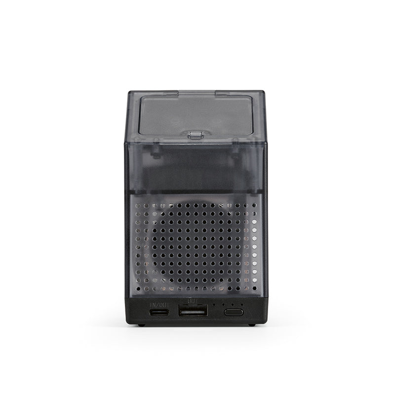 3-u-1 slušalice, zvučnik i powerbank od reciklirane plastike