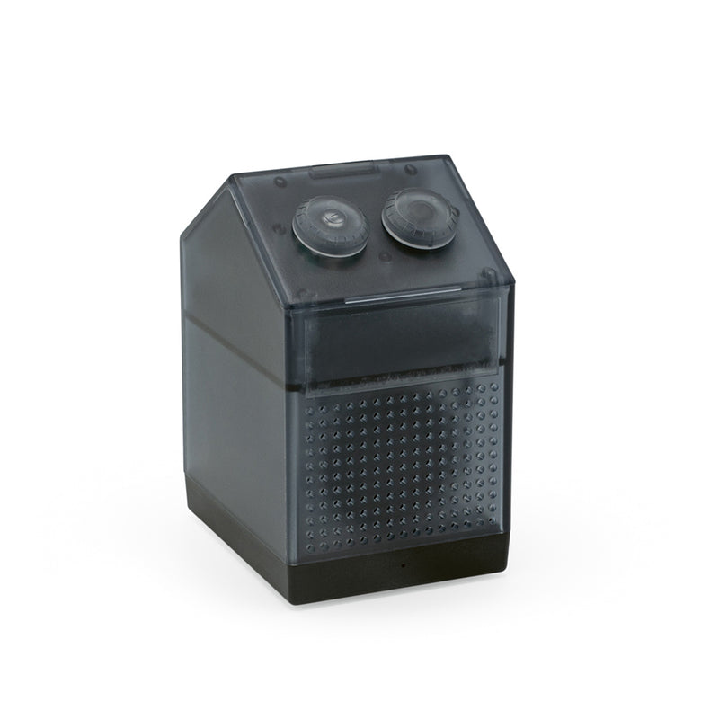 Reklamne 3-u-1 slušalice, zvučnik i powerbank od reciklirane plastike, crna boja | Poslovni pokloni