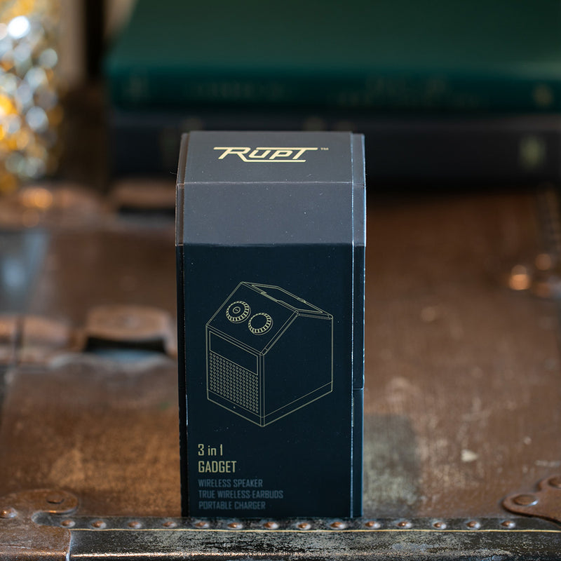 3-u-1 slušalice, zvučnik i powerbank od reciklirane plastike