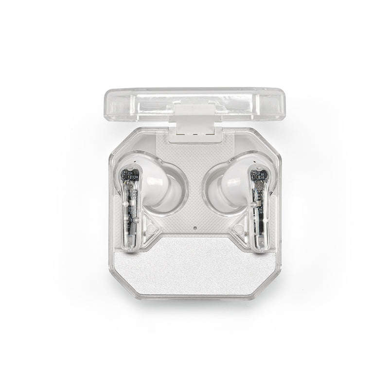 Slušalice od reciklirane plastike s prozirnim dizajnom