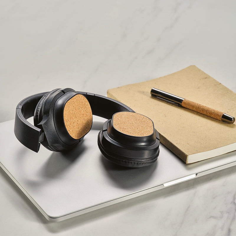 Bežične slušalice od reciklirane plastike i pluta