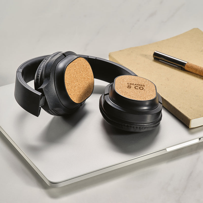 Bežične slušalice od reciklirane plastike i pluta