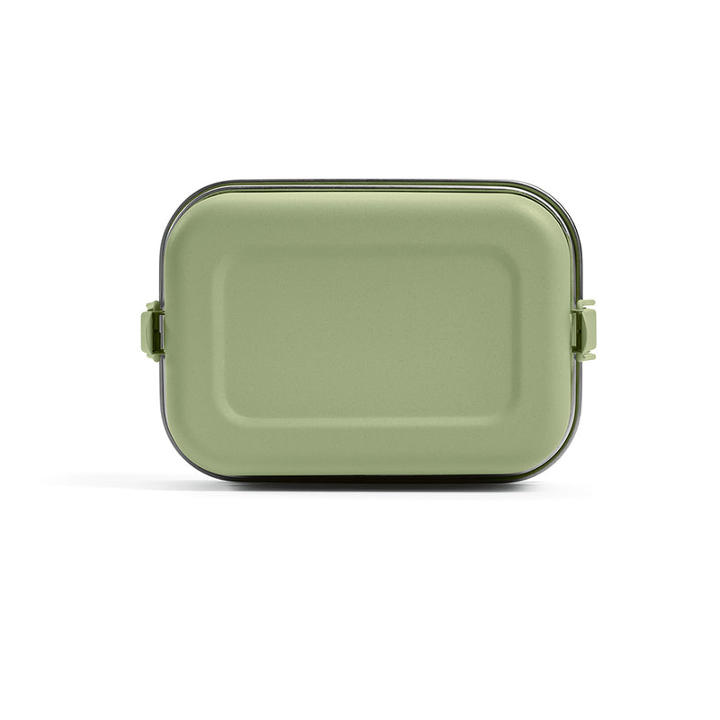 Reklamna kutija za ručak ukupne zapremine 1240 ml, mat boje, zelena boja | Promidžbeni pokloni