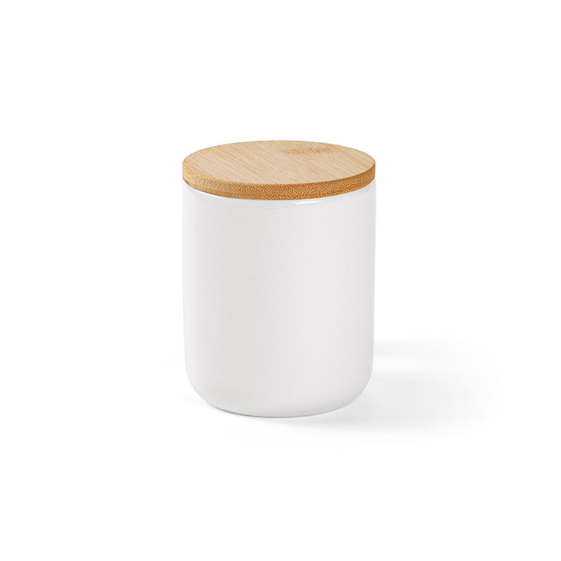 Keramička šalica s bambus poklopcem i ručkom – 380 ml