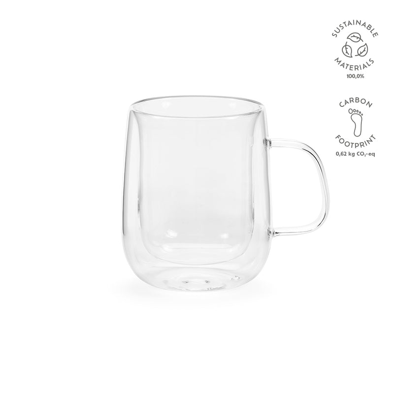 Promotivna šalica kapaciteta 440 ml od borosilikatnog stakla, transparentna boja | Poslovni pokloni