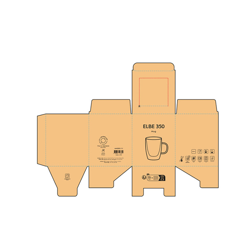Šalica kapaciteta 300 ml od borosilikatnog stakla