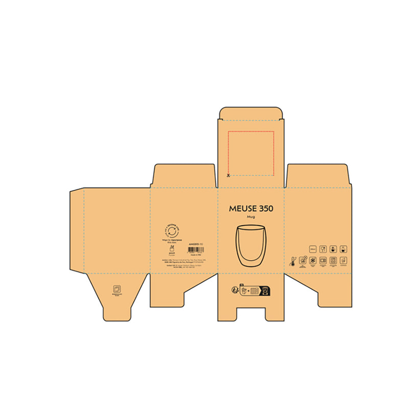 Šalica kapaciteta 370 ml od borosilikantnog stakla
