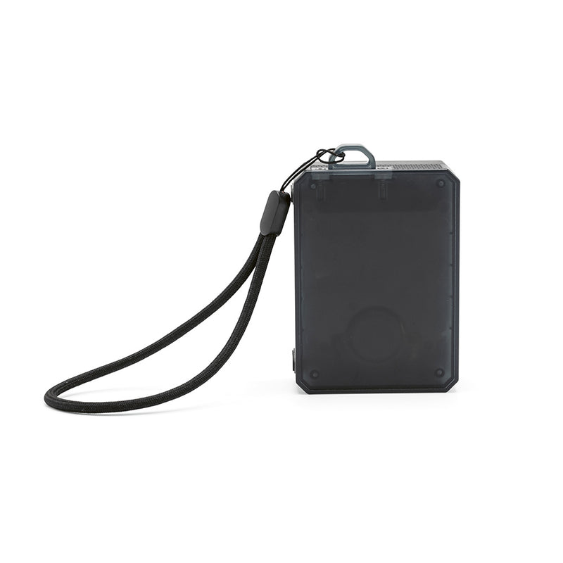 Promotivni zvučnik od 3W s ugrađenim subwooferom i baterijom od 800 mAh, crna boja | Reklamni pokloni