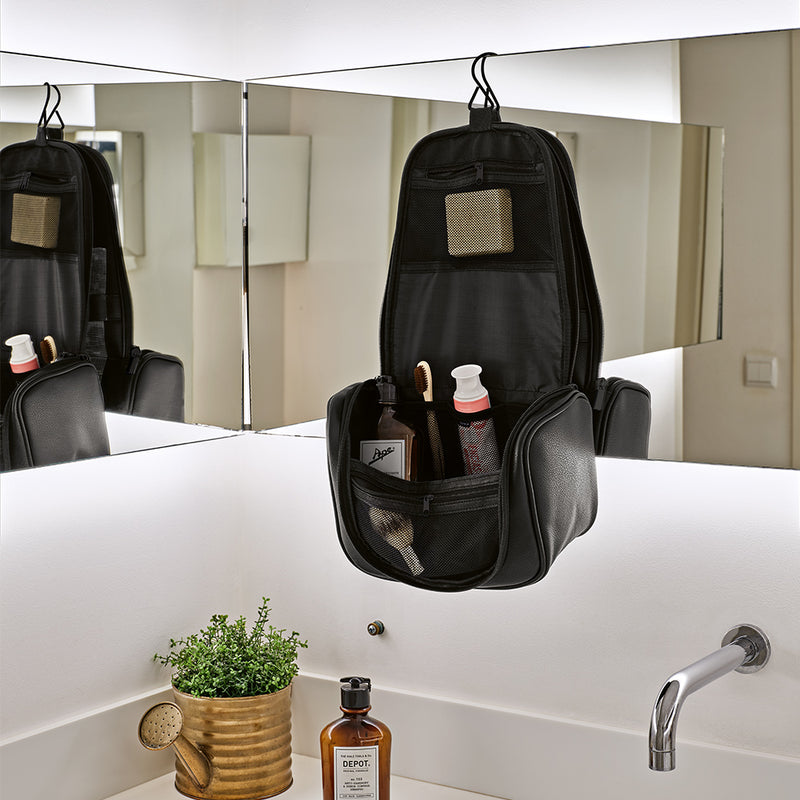 Viseća toaletna torbica od reciklirane kože