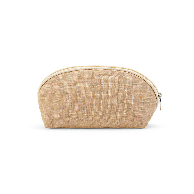 Promotivna toaletna torbica zapremnine 1,5 L od juta materijala, bež boja | Reklamni pokloni