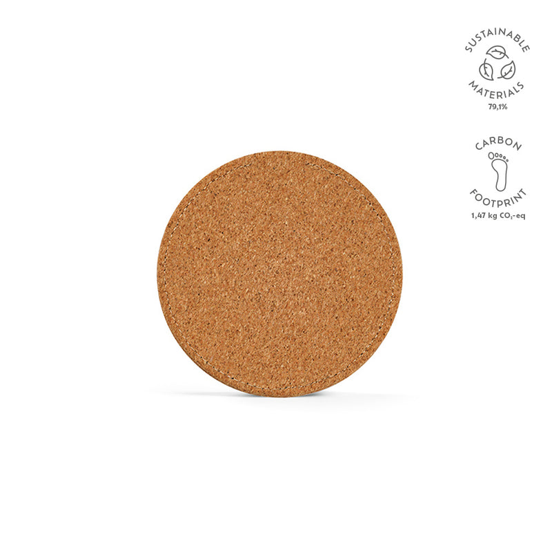 Promotivni bežični punjač od pluta, smeđa boja | Poslovni pokloni