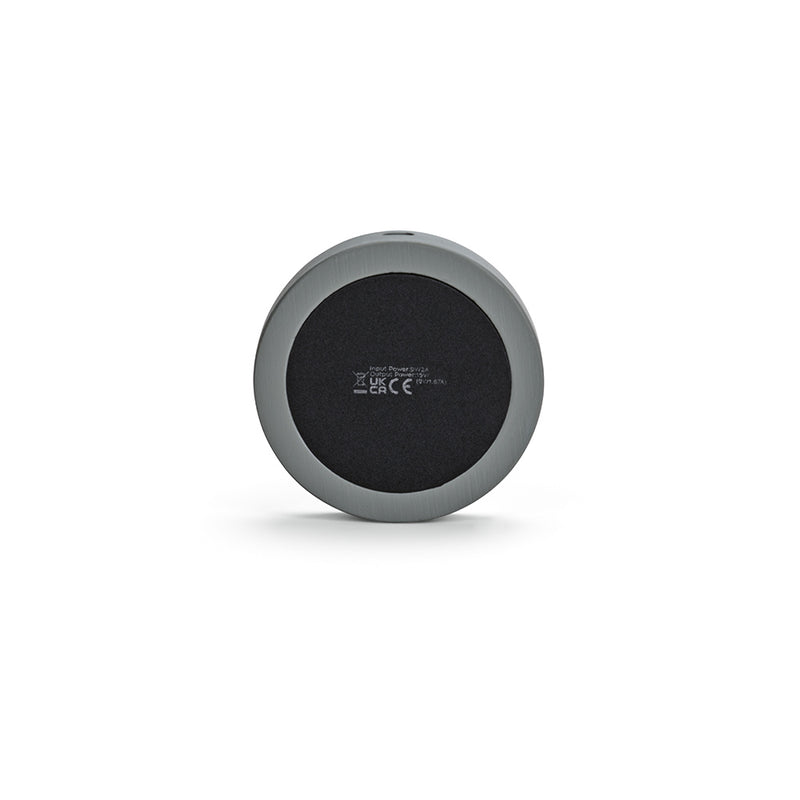 Promidžbeni eko bežični punjač od vapnenca, 15W sive boje | Poslovni pokloni