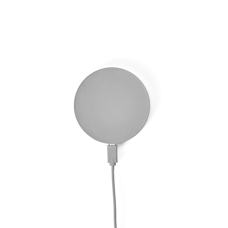 Promotivni eko bežični punjač od vapnenca, 15W sive boje | Reklamni pokloni