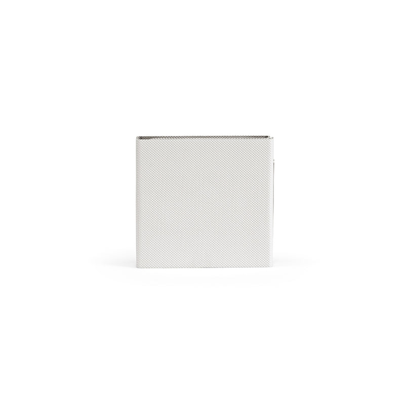 Reklamni prijenosni bežični punjač izrađen od reciklirane plastike, bijela boja | Promidžbeni pokloni