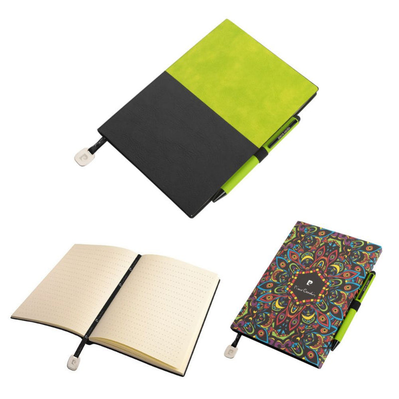 Dizajnerski set s A5 notesom i kemijskom olovkom Pierre Cardin Reporter