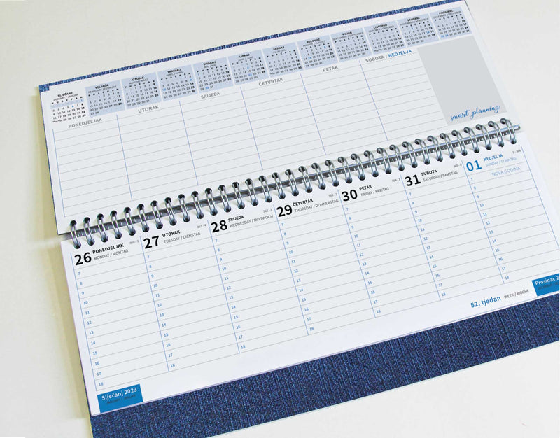 Promotivni stolni planer za tisak loga, 300x145 mm