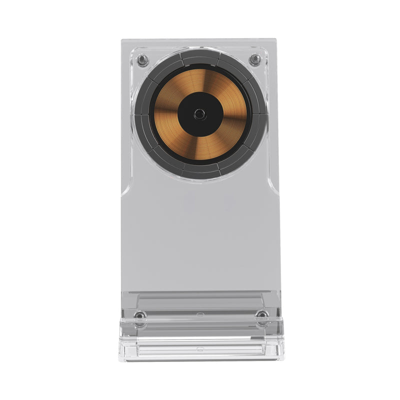 Promotivni 15W bežični stalak za punjenje, transparentna boja | Reklamni pokloni