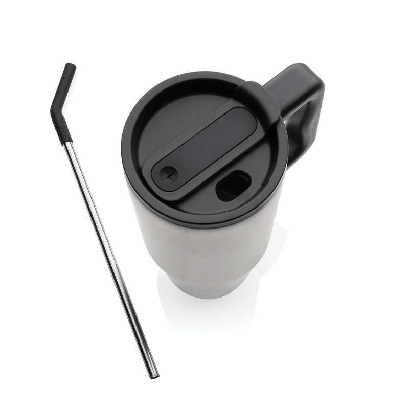 Promotivna termo boca od recikliranog nehrđajućeg čelika, 900ml, srebrne boje | Promidžbeni pokloni