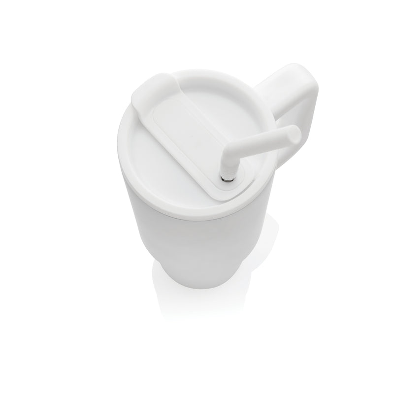 Promotivna termo boca od recikliranog nehrđajućeg čelika, 900ml, bijele boje | Promidžbeni pokloni