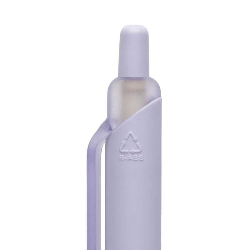 Promotivna reciklirana kemijska olovka s gumiranim tijelom, ljubičaste boje | Promidžbeni pokloni