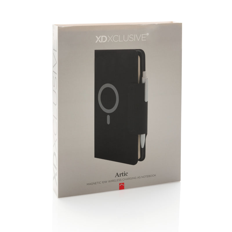 Magnetni A5 notes s bežičnim punjačem i powerbankom