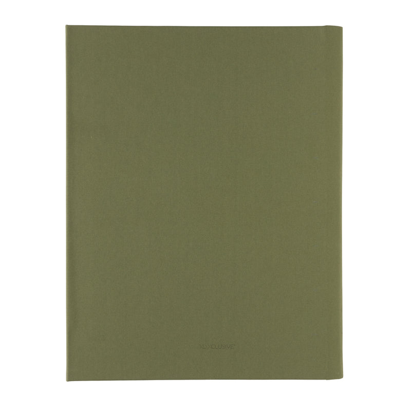 Reklamna A4 poslovna mapa od recikliranog RPET materijala s magnetnim zatvaranjem, zelena boja | Promidžbeni pokloni