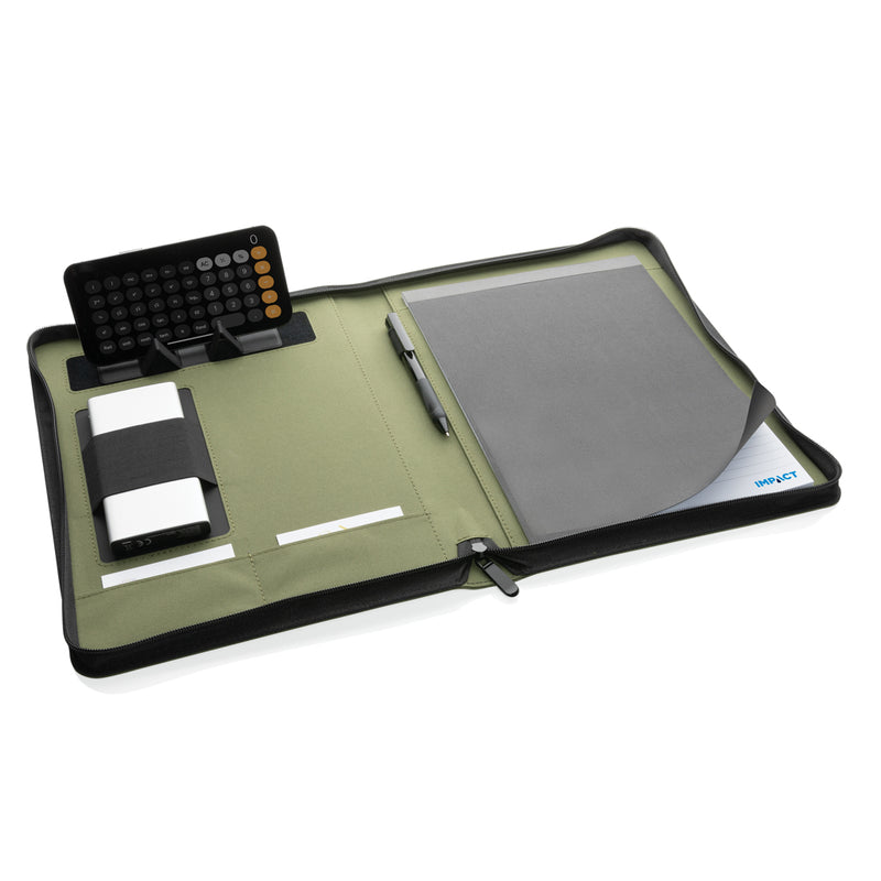 Poslovna mapa A4 od recikliranog 300D materijala s patentnim zatvaračem