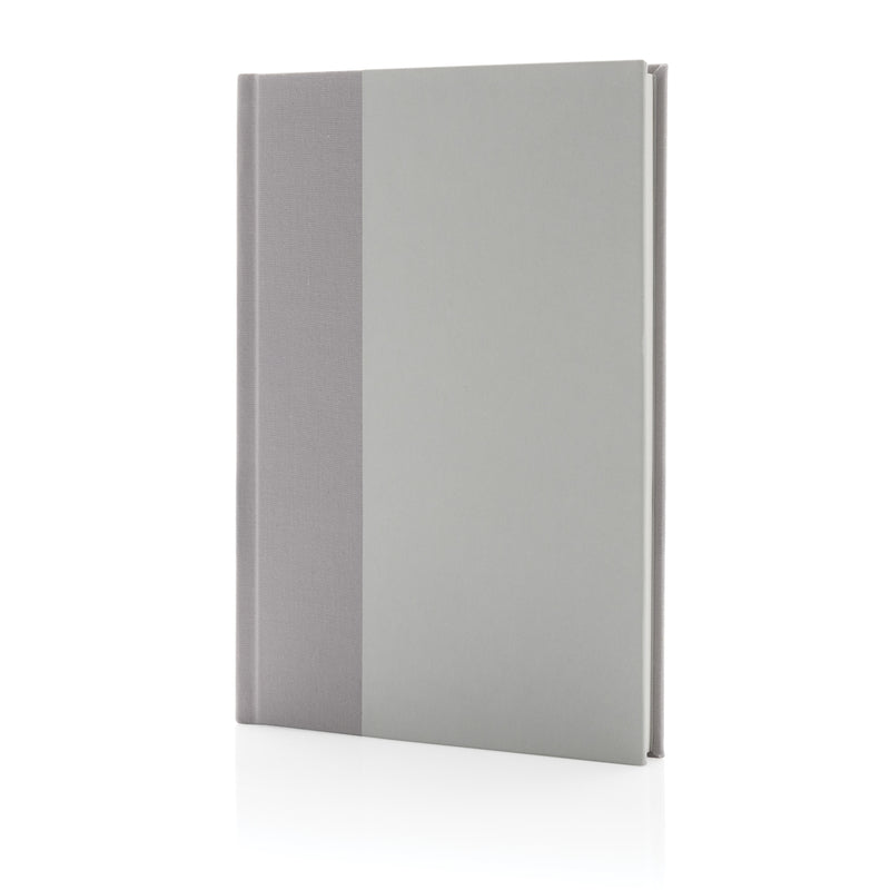 Reklamna bilježnica od 100 % recikliranog materijala s GRS certifikatom, siva boja | Poslovni pokloni