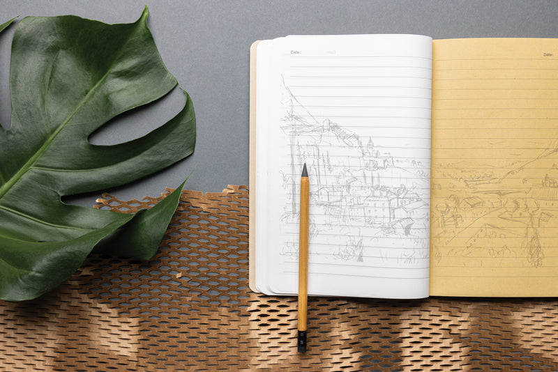 A5 ekološka bilježnica bez drveta od šećerne trske i kamena