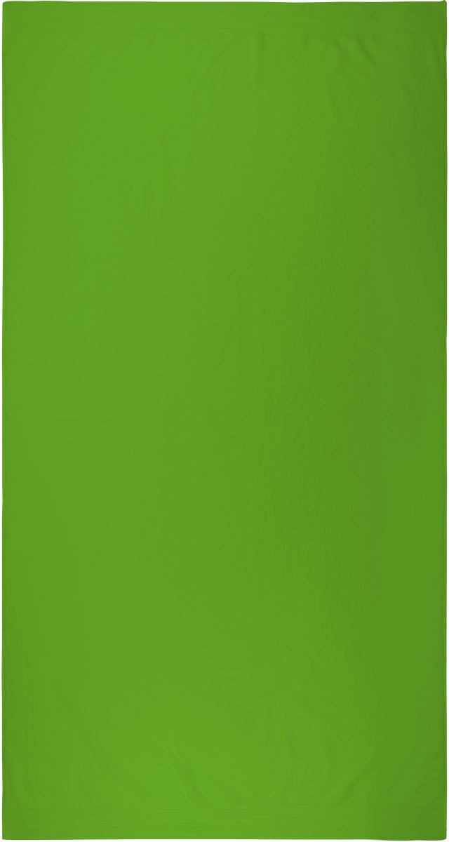 Promotivni pamučni ručnik za plažu, 450g/m², zelena limeta boje | Poslovni pokloni