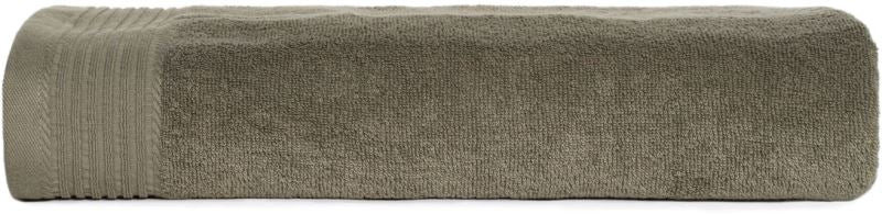 Reklamni pamučni ručnik za plažu, 450g/m², maslinasto zelene boje | Poslovni pokloni