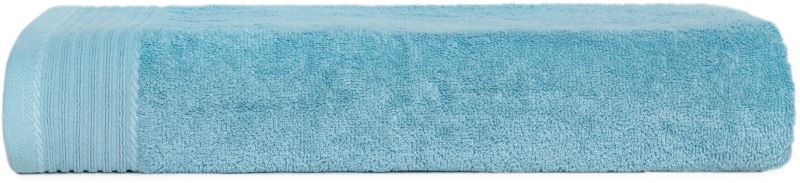 Reklamni pamučni ručnik za plažu, 450g/m², plava laguna boje | Poslovni pokloni