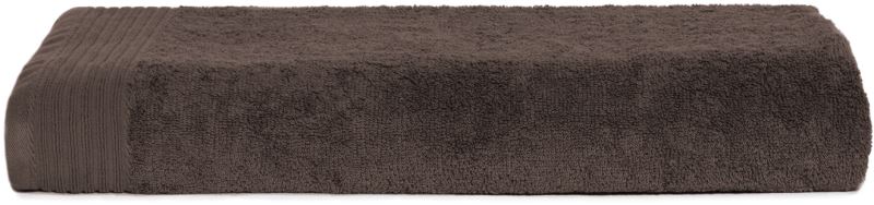 Reklamni pamučni ručnik za plažu, 450g/m², tamno smeđe boje | Poslovni pokloni