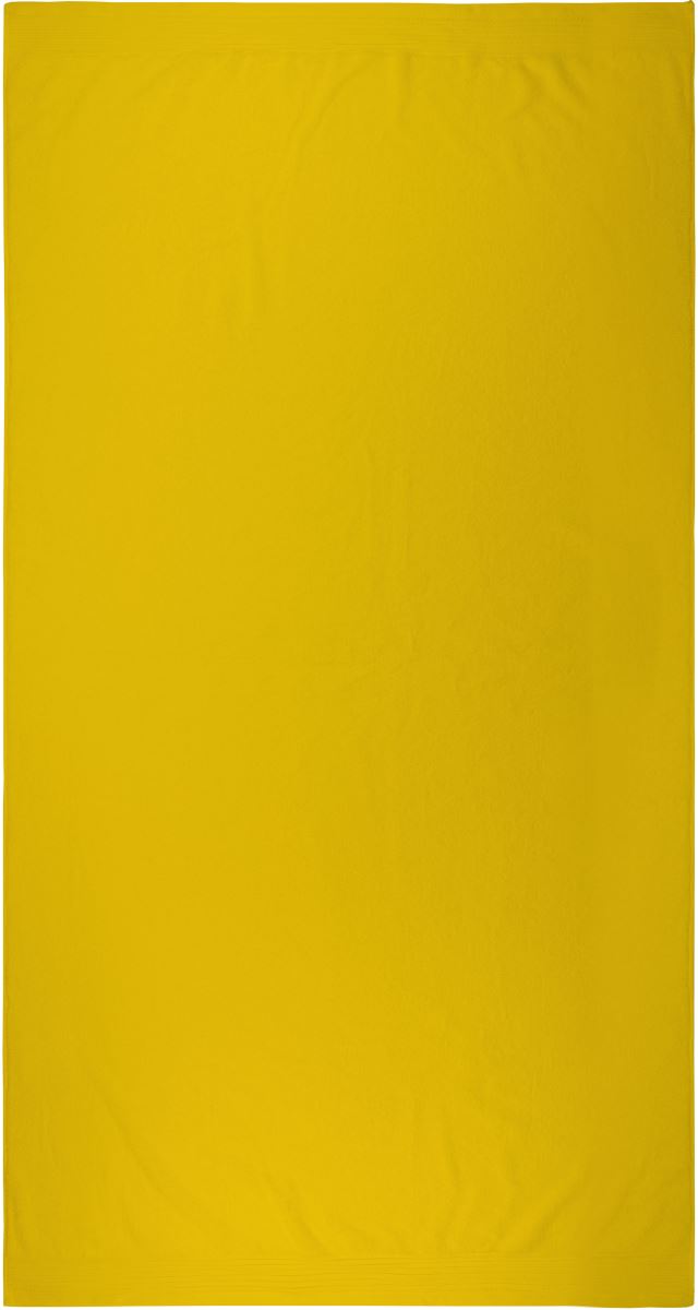 Promotivni pamučni ručnik za plažu, 450g/m², žute boje | Poslovni pokloni