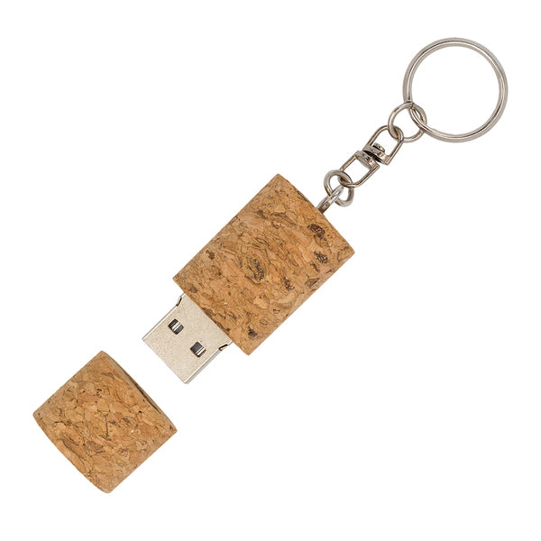 Poklon set od pluta s notesom, kemijskom olovkom i USB memorijom, 64Gb