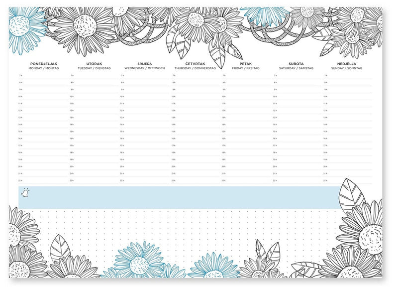 Stolna mapa velika s bojankom, 47x34 cm