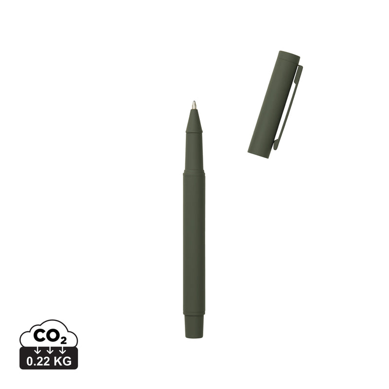 Promotivna elegantna kemijska olovka s mat završnom obradom, zelene boje | Poslovni pokloni