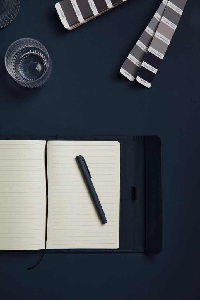 Reklamna elegantna kemijska olovka s mat završnom obradom, navy plave boje | Promo pokloni