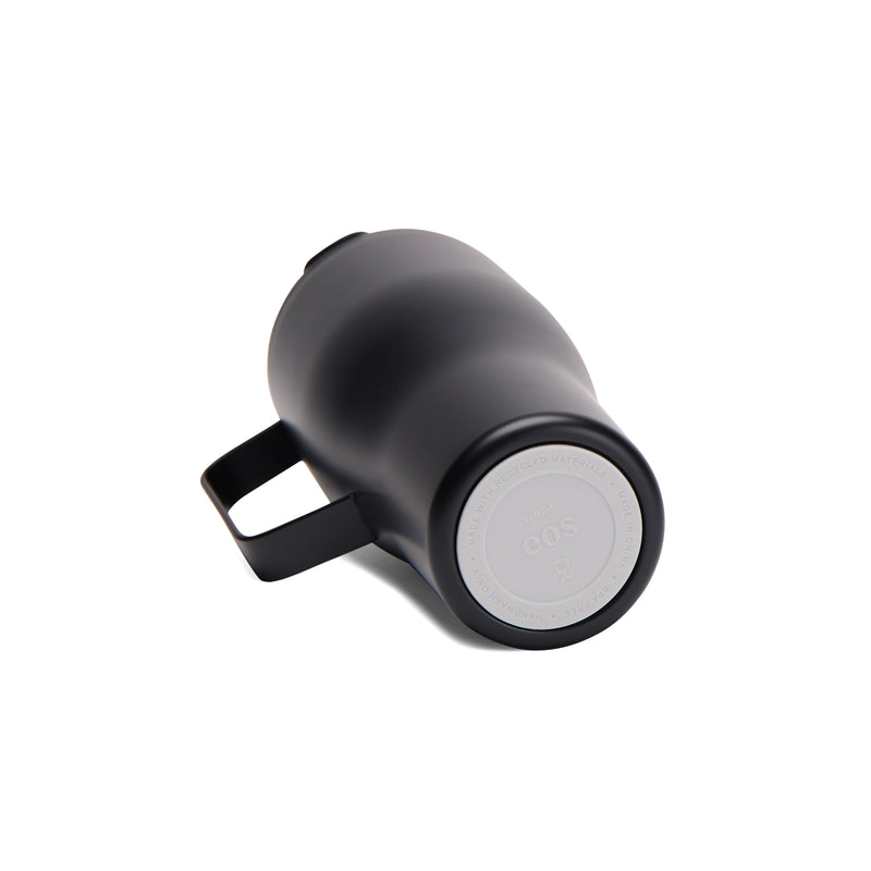 Reklamna termo boca od recikliranog nehrđajućeg čelika, 800ml, crne boje | Poslovni pokloni