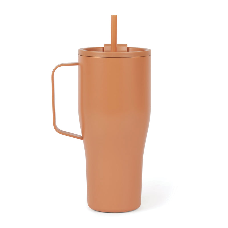 Promotivna termo boca od recikliranog nehrđajućeg čelika, 800ml, narančaste boje | Poslovni pokloni