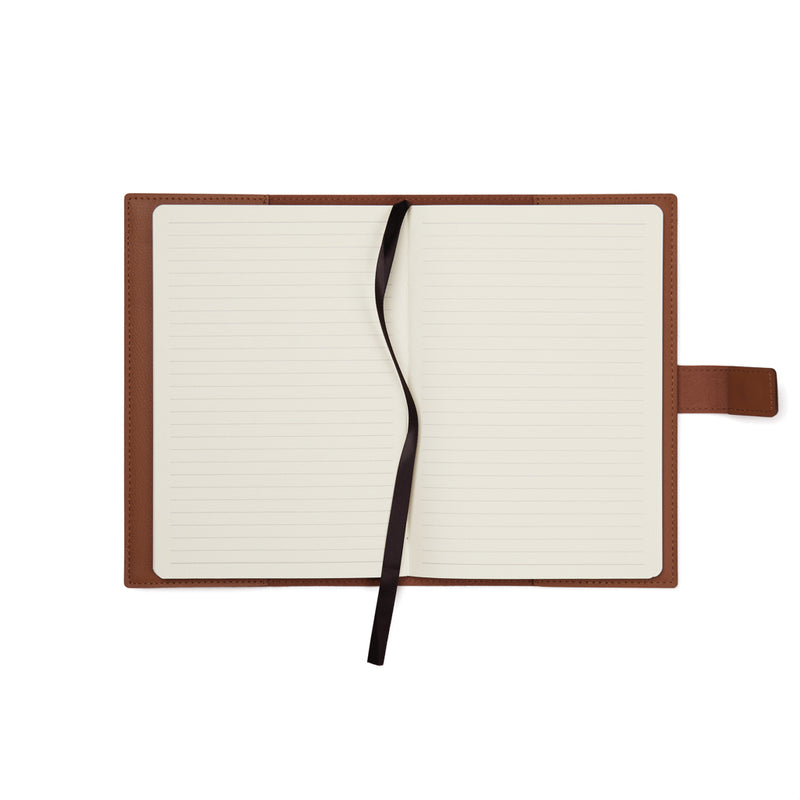 Reklamna bilježnica s magnetskim zatvaranjem, smeđa boja | Promidžbeni pokloni