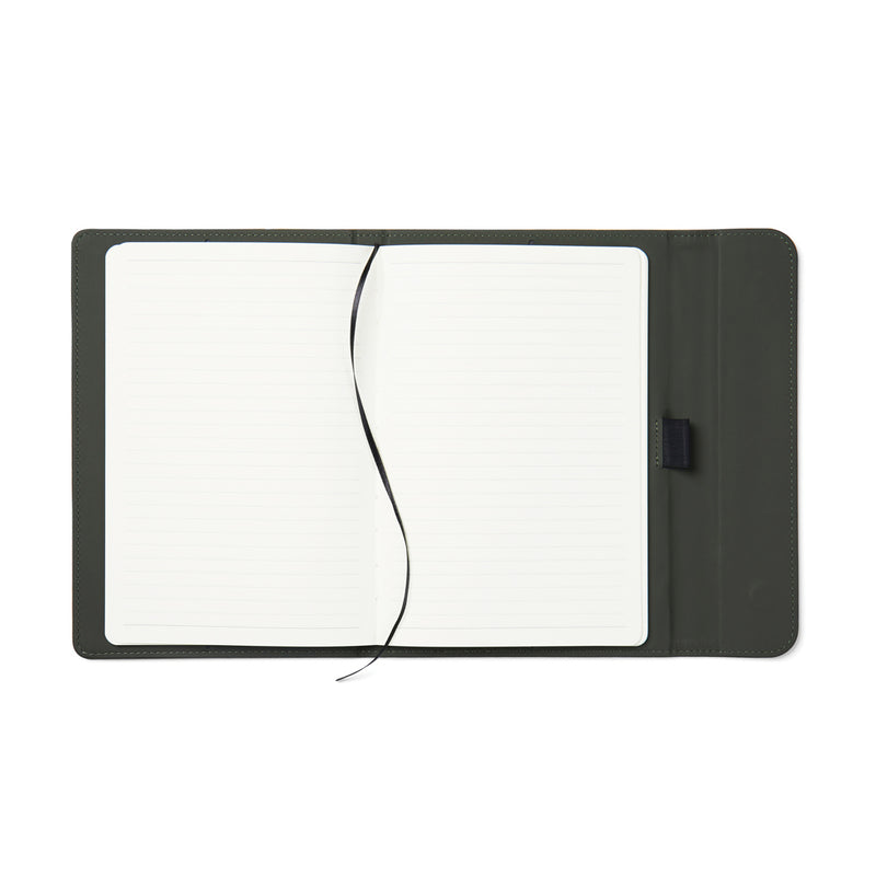 Reklamna A5 bilježnica s mekanom mat površinom, zelena boja | Promidžbeni pokloni